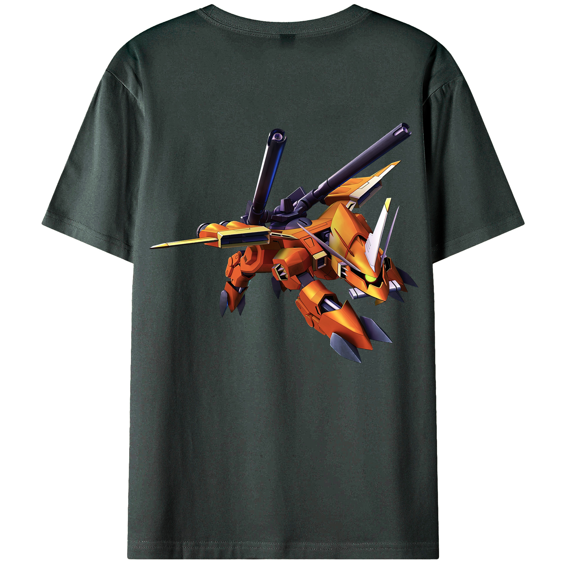 （画像用） 機動戦士ガンダム Mobile Suit Gundam 綿100％ メンズ半袖Tシャツ（バックプリント） 通気性
